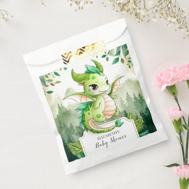Sachets En Papier Joyeux Baby shower Dragon (Scellé)