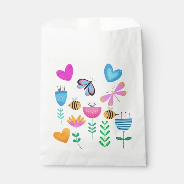 Sachets En Papier Joyeux Bee Garden (Devant)