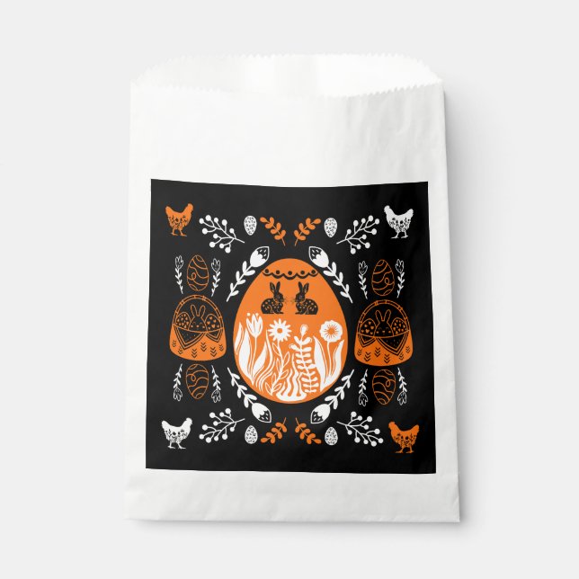 Sachets En Papier Joyeux cadeau de vacances de Pâques (Devant)