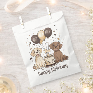 Sachets En Papier Joyeux Chiens du Labrador Retriever