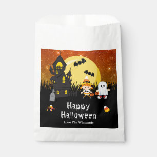Sachets En Papier Joyeux Halloween Party sorcière Ghost Orange