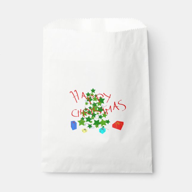 Sachets En Papier joyeux Noël (Devant)