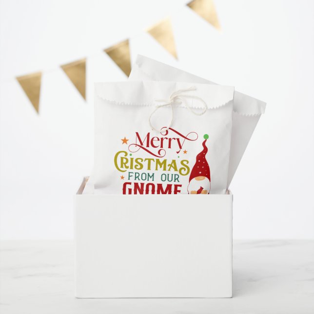 Sachets En Papier Joyeux Noël De Notre Gnome À Votre (Fête)