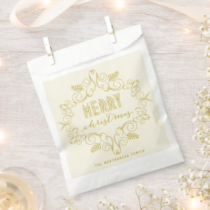 Sachets En Papier Joyeux Noël Vintage Déco Foliing