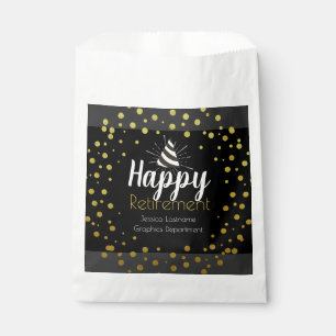 Sachets En Papier Joyeux Parti de la retraite Confetti
