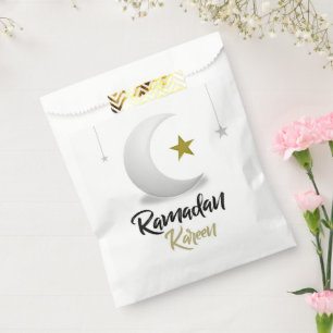 Sachets En Papier Joyeux Ramadan Kareem Élégant cadeau du croissant 