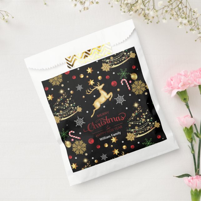 Sachets En Papier Joyeux sapin rouge (Scellé)