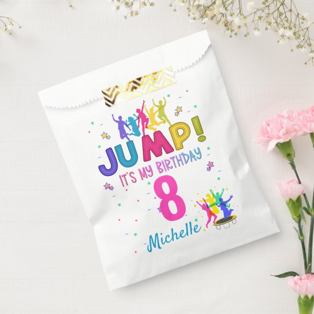 Sachets En Papier Jump Party C'est mon anniversaire Trampoline Bounc (Scellé)