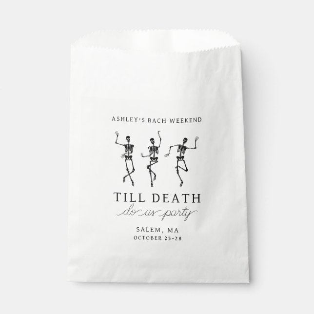 Sachets En Papier Jusqu'à ce que la mort nous sépare, week-end enter (Devant)