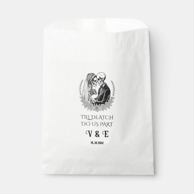 Sachets En Papier Jusqu'à la mort Faisons-nous partie gothique noir  (Devant)