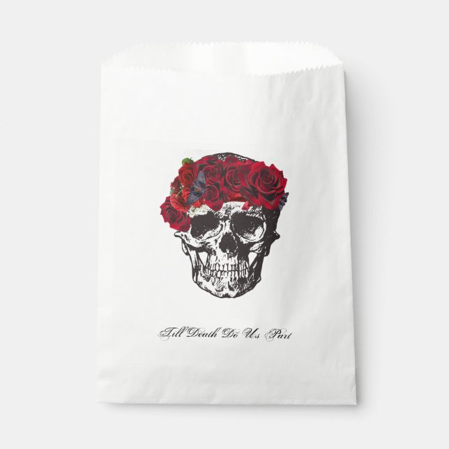 Sachets En Papier Jusqu'à la mort Faites-nous partie Mariage Rose ro (Devant)