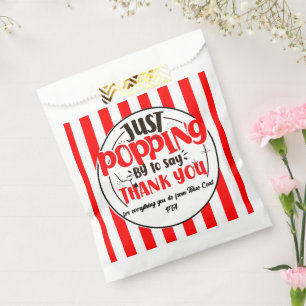 Sachets En Papier juste en passant pour dire merci popcorn bénévole
