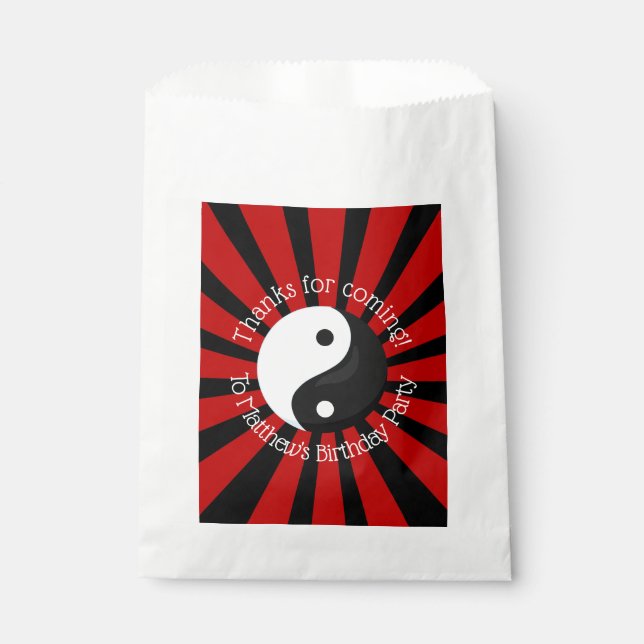 Sachets En Papier Karate Anniversaire Fête Favoriser Sac (Devant)