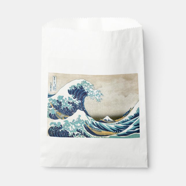 Sachets En Papier Katsushika Hokusai - La Grande vague au large de K (Devant)