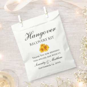 Sachets En Papier Kit de récupération de Mariage de tournesol