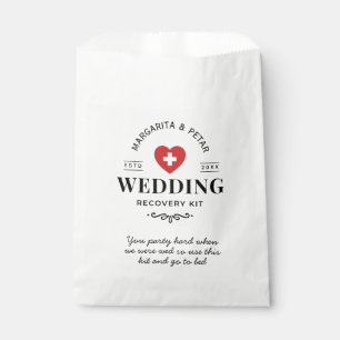 Sachets En Papier Kit de rétablissement de mariage vintage blanc drô