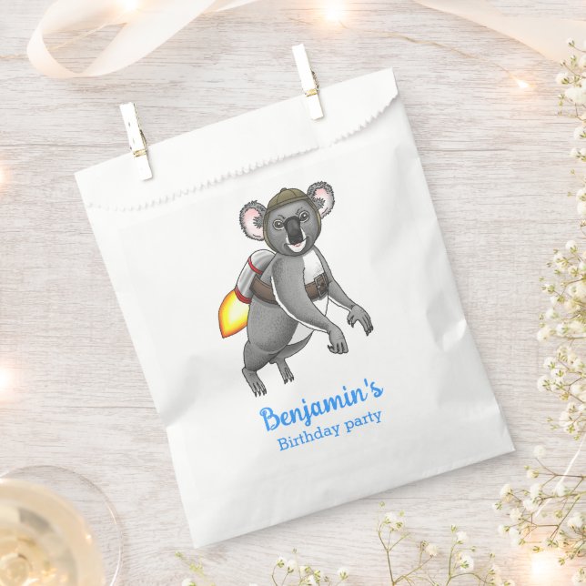 Sachets En Papier Koala Fusée (Coupé)