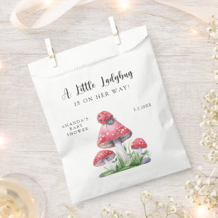 Sachets En Papier La coccinelle aquarelle est en route ! baby shower