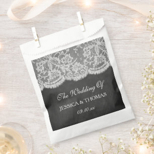 Sachets En Papier La collection de Mariages Chalkboard & Lace