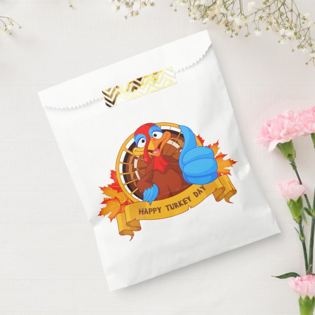 Sachets En Papier La conception amusante de Thanksgiving de style ca (Scellé)
