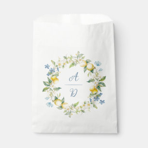 Sachets En Papier La Dolce Vita Lemon Floral Wreath Favoriser Sac