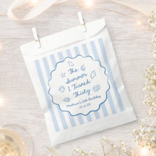 Sachets En Papier La fête d'anniversaire de mes trente ans
