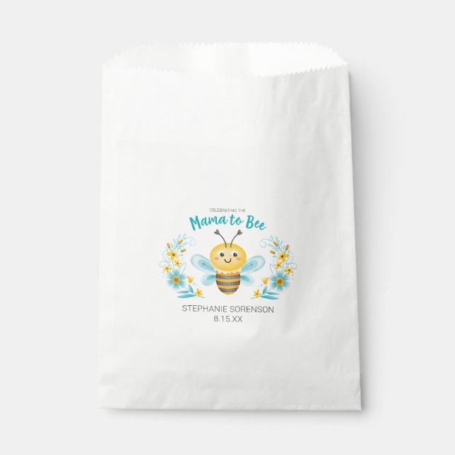 Sachets En Papier La mignonne maman au Baby shower d'être (Devant)