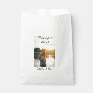 Sachets En Papier La photo de mariage du couple parfaitement assorti