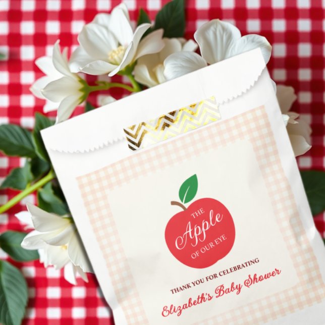 Sachets En Papier La Pomme De Notre Baby shower Oeil (Créateur téléchargé)
