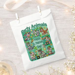 Sachets En Papier La Saint-Patrick amusante et les "animaux de fête"