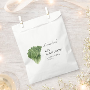 Sachets En Papier Laisser grandir l'amour Sac de faveur de mariage