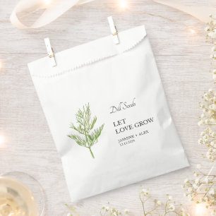 Sachets En Papier Laisser grandir l'amour   Sac Favour Mariage De Se