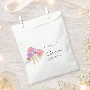 Sachets En Papier Laisser l'amour croître Cosmos Mariage semence