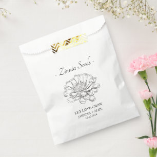 Sachets En Papier Laisser l'amour grandir le Mariage de semences Zin