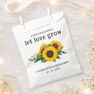 Sachets En Papier Laisser l'amour grandir Mariage de graines de tour