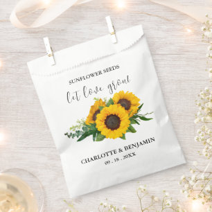 Sachets En Papier Laisser l'amour grandir Mariage de graines de tour