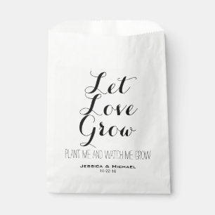 Sachets En Papier Laisser Love Grow plante graines jardin mariage