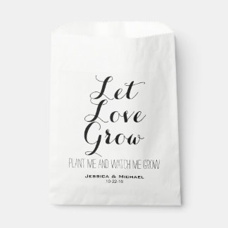 Sachets En Papier Laisser Love Grow plante graines jardin mariage
