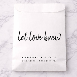 Sachets En Papier Laissez l'amour brasser   Mariage minimaliste amat