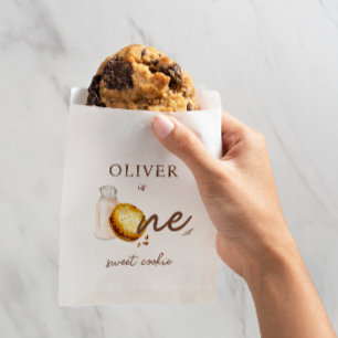 Sachets En Papier Lait et biscuits Première fête d'anniversaire