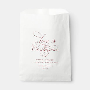Sachets En Papier L'amour bourguignon est un masque contageux