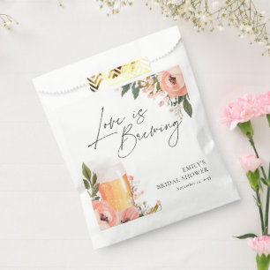 Sachets En Papier L'amour de la bière est en train de brasser la dou
