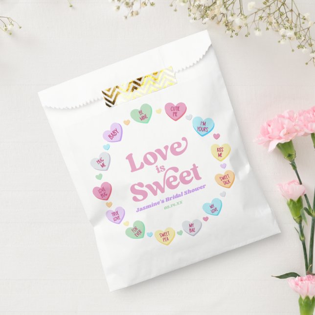 Sachets En Papier L'amour est doux Candy de la Saint-Valentin pour u (Scellé)