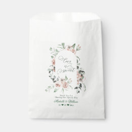 Sachets En Papier L'amour est doux Dusty Rose Eucalyptus Mariage