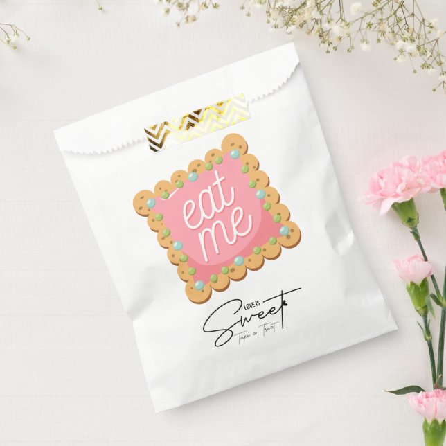 Sachets En Papier L'amour est doux, prenez une collation Thé Party (Scellé)