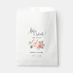 Sachets En Papier L'amour est doux profiter d'un mariage rose