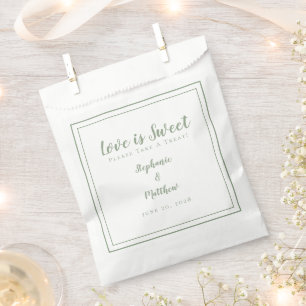 Sachets En Papier L'Amour Est Doux S'Il Vous Plaît Prendre Un Mariag