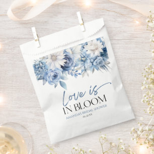 Sachets En Papier L'Amour Est En Fleur Dusty Blue Floral Fête des ma
