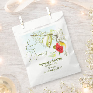 Sachets En Papier L'Amour Est En Train De Brûler Le Thé Des Colibris