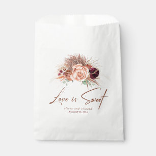 Sachets En Papier L'amour est Herbe de Pampas douce en terre cuite F